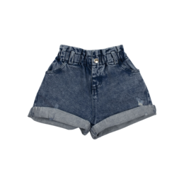 'Blue denim shorts with a relaxed, casual fit for kids. Features a button closure and belt loops for adjustability. Suitable for everyday wear and play.'

The product is a pair of blue denim shorts for kids. The shorts have a relaxed, casual fit and feature a button closure and belt loops for adjustability. This makes them suitable for everyday wear and play. The description focuses on the key details of the product, including the color, material, and style, to provide enough information for a semantic search.