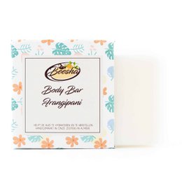 Frangipani-scented body bar with a floral, tropical fragrance.