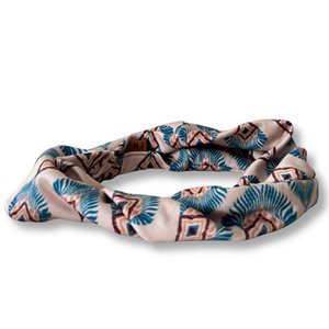 Twist Bandeau "Etnic Peacock" - Bamboo cotton