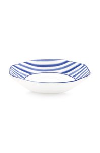 Theezakhouder Tulp - Strepen - Porselein - 9 cm