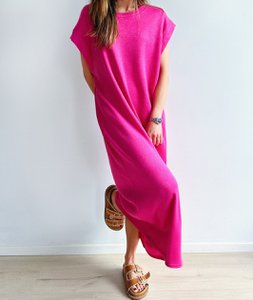 Sporty dress in viscose