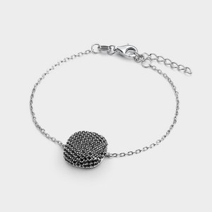 Black pavé cushion bracelet