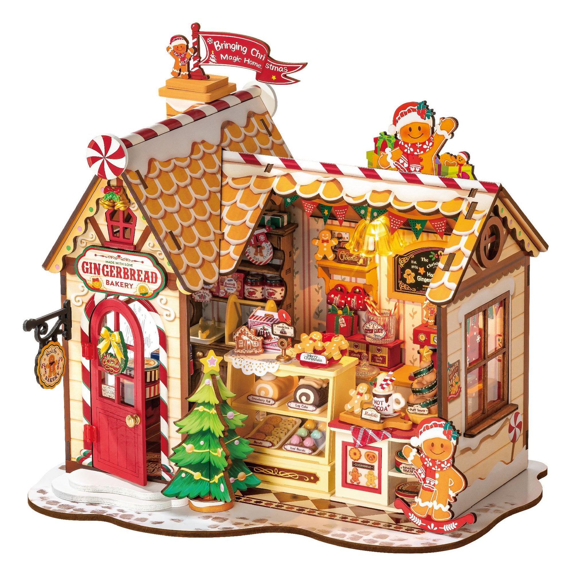 DIY Miniatuurhuis Gingerbread House Kit 23x17x22 cm