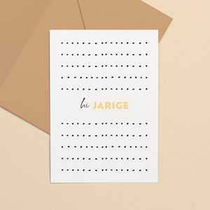 Greeting card gold foil | Hi birthday boy
