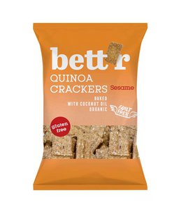 Quinoa Crackers Sesame, organic, Bett'r, 100g
