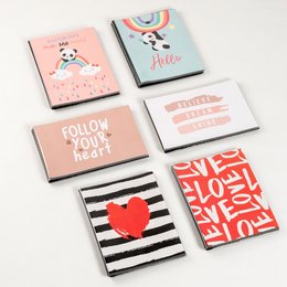 A collection of mini photo albums featuring cute animal designs, inspirational messages, and vibrant color schemes. The albums are suitable for storing and displaying baby photos or other small memories.