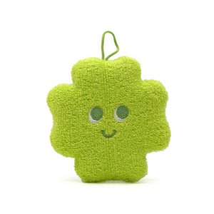 Keukenspons klaverblad groen 15 cm