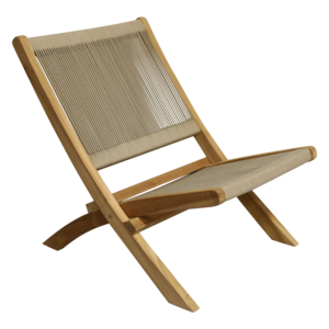 Rope opvouwbare loungestoel naturel