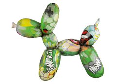 Poly ballon hond Street Art VE 2