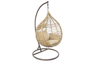 HANGENDE FAMSTOEL SYNTHETISCHE RATTAN 90X70X110 120kg MA MB161055