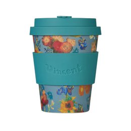 This travel cup features a floral design with vibrant colors, including red, yellow, and blue flowers. The cup is made of durable material and has a capacity of 350ml or 12oz. It is suitable for everyday use and can be a great gift for travel enthusiasts.