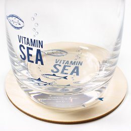 Verre à whisky en cristal « Vitamin Sea » – design maritime, fabriqué en UE