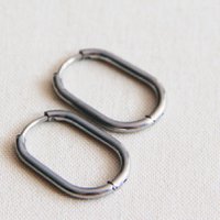 EA561: RVS creool ovaal 16mm "basic" - zilver