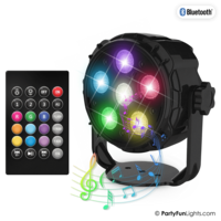 6 LED - PAR - Disco Lamp - Party Speaker - with remote control