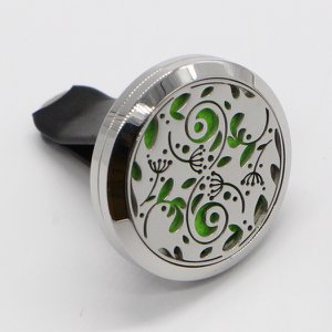 Clip’Arôme Auto-Diffusor – Zauberwald – Edelstahl mit Löscher – Dekoratives Aromatherapie-Zubehör – Geschenkidee