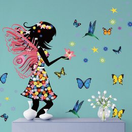 Wandsticker für Mädchenzimmer Schmetterlingsfee