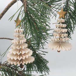 Juletræ dansende ornament bl/hv/nat sæt/2 900-013