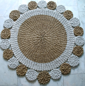 Knoopmodel zeegras en synthetisch tapijt