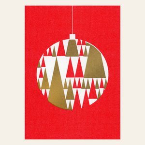 Risography postcard - ball red - DIN A6