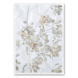 Dirty Old Canvas wall art featuring a neutral-toned floral pattern on a textured canvas background. Available in various sizes from small to extra-large.