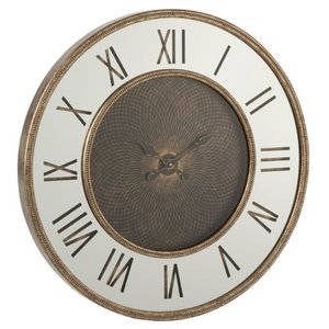 J -Line Klok Mirror - Metall - Gold - LED -Leuchten - Ø 80 cm