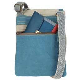 Sunsa skuldertaske til kvinder. Skuldertaske i maritim stil. Håndtaske i lærred. lille crossbody taske til kvinder.