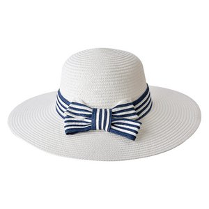 Hat ladies size: 57 cm white paper straw sun hat