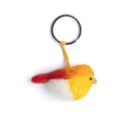 Schlüsselanhänger Vogel orange