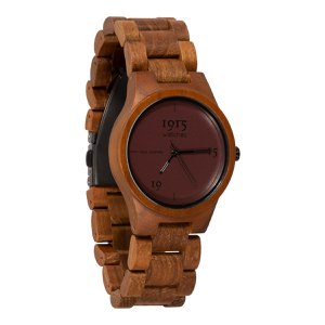 1915 watch lady real leather bordeaux