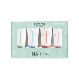 A mini set of gentle, natural shampoos and body washes for babies and kids. Includes 4 travel-sized products in different scents.