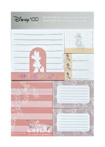 Undercover - Disney 100 Minnie Mouse Sticky Memoblaadjes - Multicolor