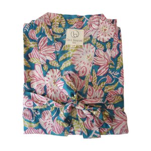 Kimono aus geblümter Baumwolle „Palma“.