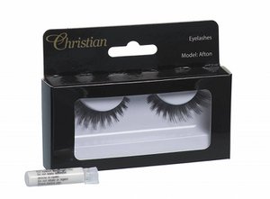 Falsche Wimpern mit Klebstoff - Afton, falsche Wimpern