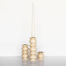 Totem Wooden Candle Holder - Tall Nº 5