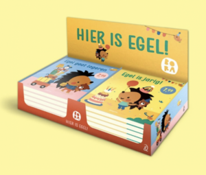 2 x 6 Egel boekjes met display