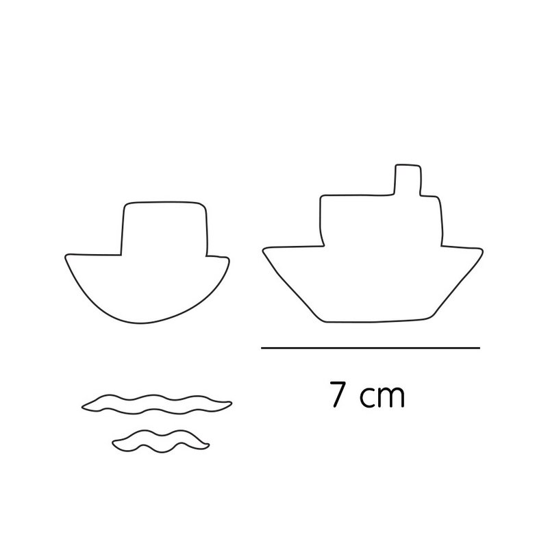 Akvarel både wallsticker