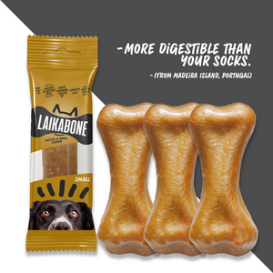 Laikabone Tandheelkundige kauwsnacks voor honden - Kaas en Eend (DOOS)
