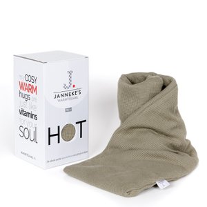 Heat scarf olive green | 70cm | organic linseed