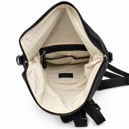 Rolltop rygsæk rygsæk Leder sort