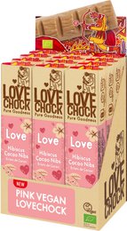Pink chokolade med hibiscus og kakaonibs - Økologisk, plantebaseret og bæredygtig
