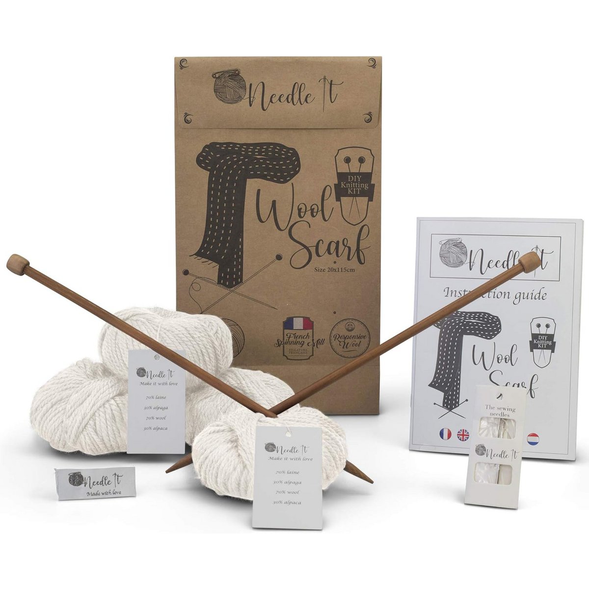 Lot De 8 Aiguilles À Tricoter Circulaires En Métal - 40 Cm - 2 Mm-2,5