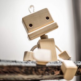 Roro Das hölzerne Roboterspielzeug