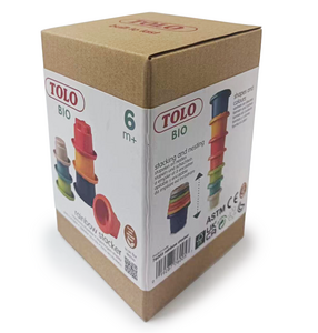 Tolo Bio Toys Stacking cups Rainbow 7 pieces