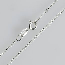 925 sterling silver pea chain, 1.1mm thick, diamond-coated