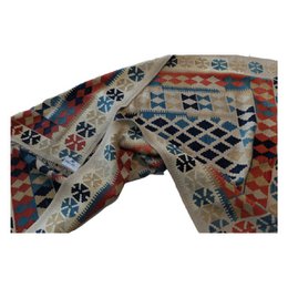 Tapis Kilim Crème Laitière Fait Main