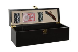 VINOSET 4 MDF 36X11X14 POKER MATE MARRON RC210712