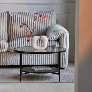 Kiana Round Coffee Table [Black]