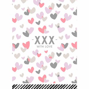 XXX Hearts greeting cards - 10 pieces