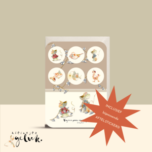 Sticker-aftelkaart- muisjes
