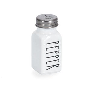 Pepper shaker "Pepper", 80 ml, glass/metal, white